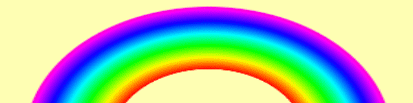 Ruszająca się tęcza bez tła